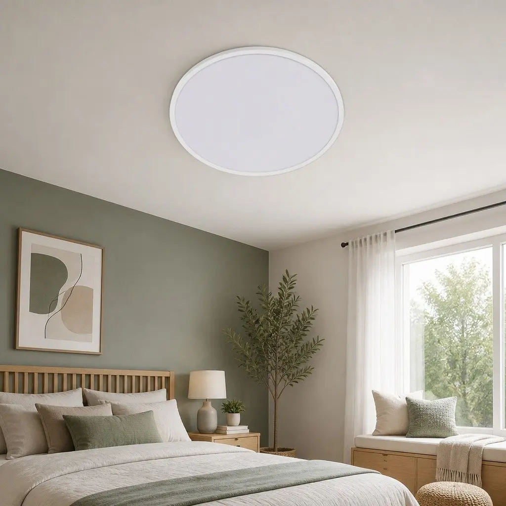LED Ceiling Light 60W 3-Colour Temperature White Round Flush Mount Fixture