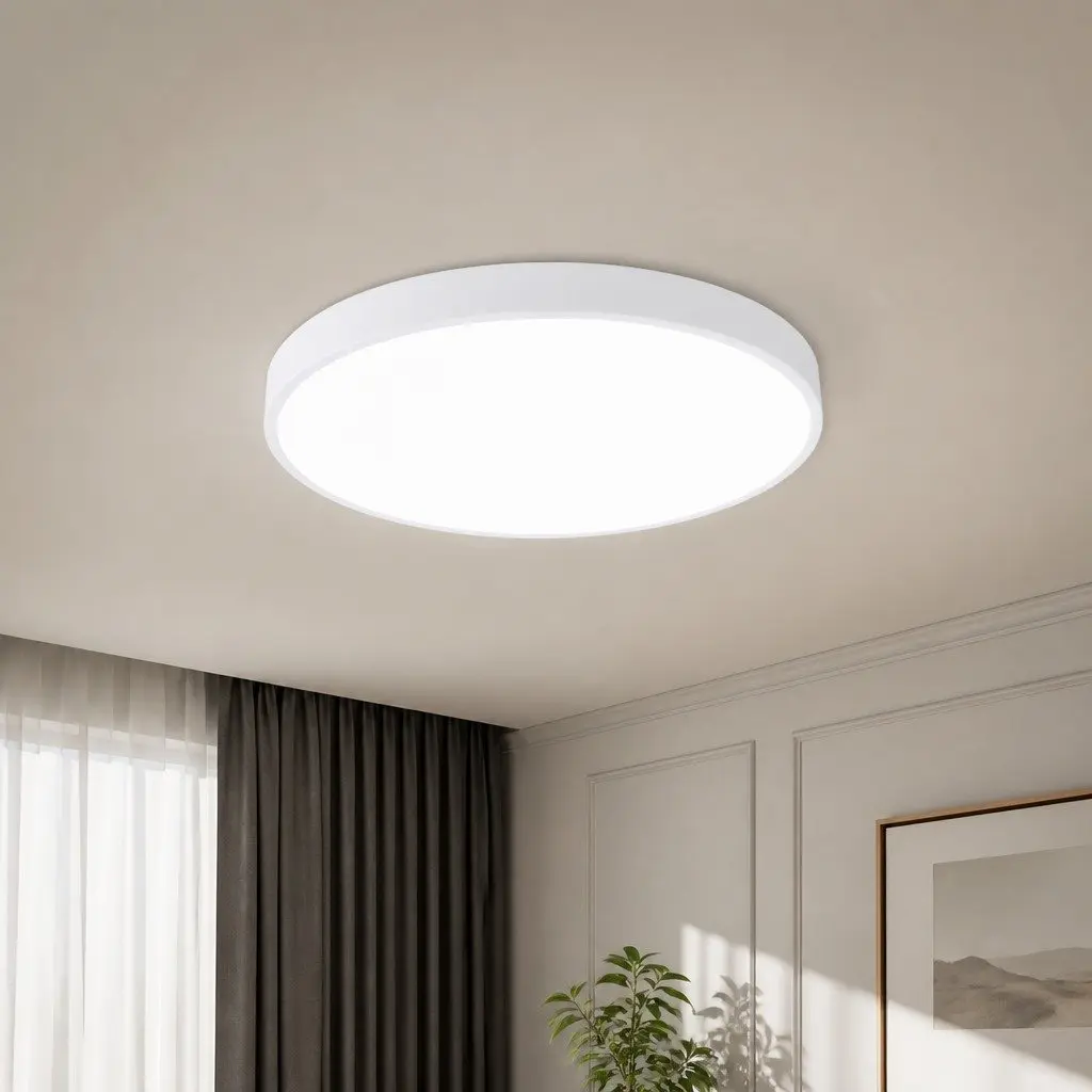LED Ceiling Light 60W 3-Colour Temperature White Round Flush Mount Fixture