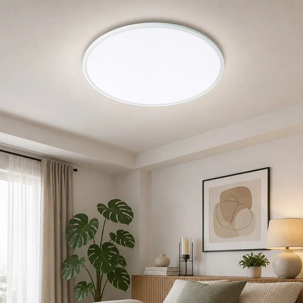 LED Ceiling Light White 50cm 72W Switchable 3 Colour Temperature Modern