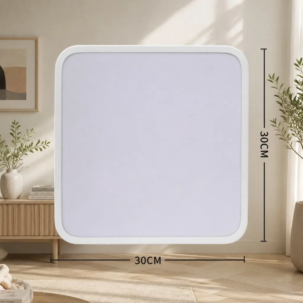 LED Ceiling Light White 30cm 36W 3-Colour Dimmable Ultra-Thin Flush Mount