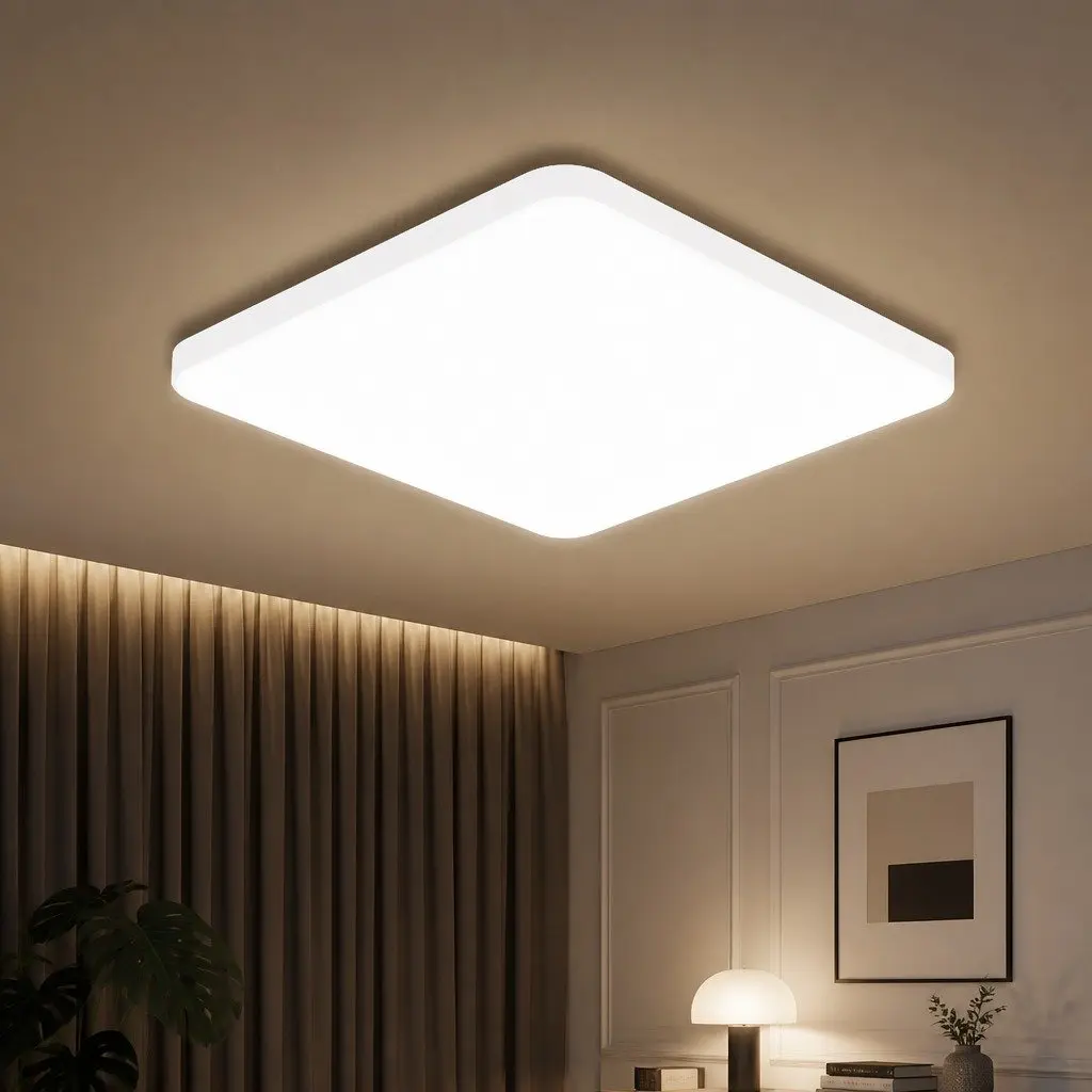LED Ceiling Light White 30cm 36W 3-Colour Dimmable Ultra-Thin Flush Mount