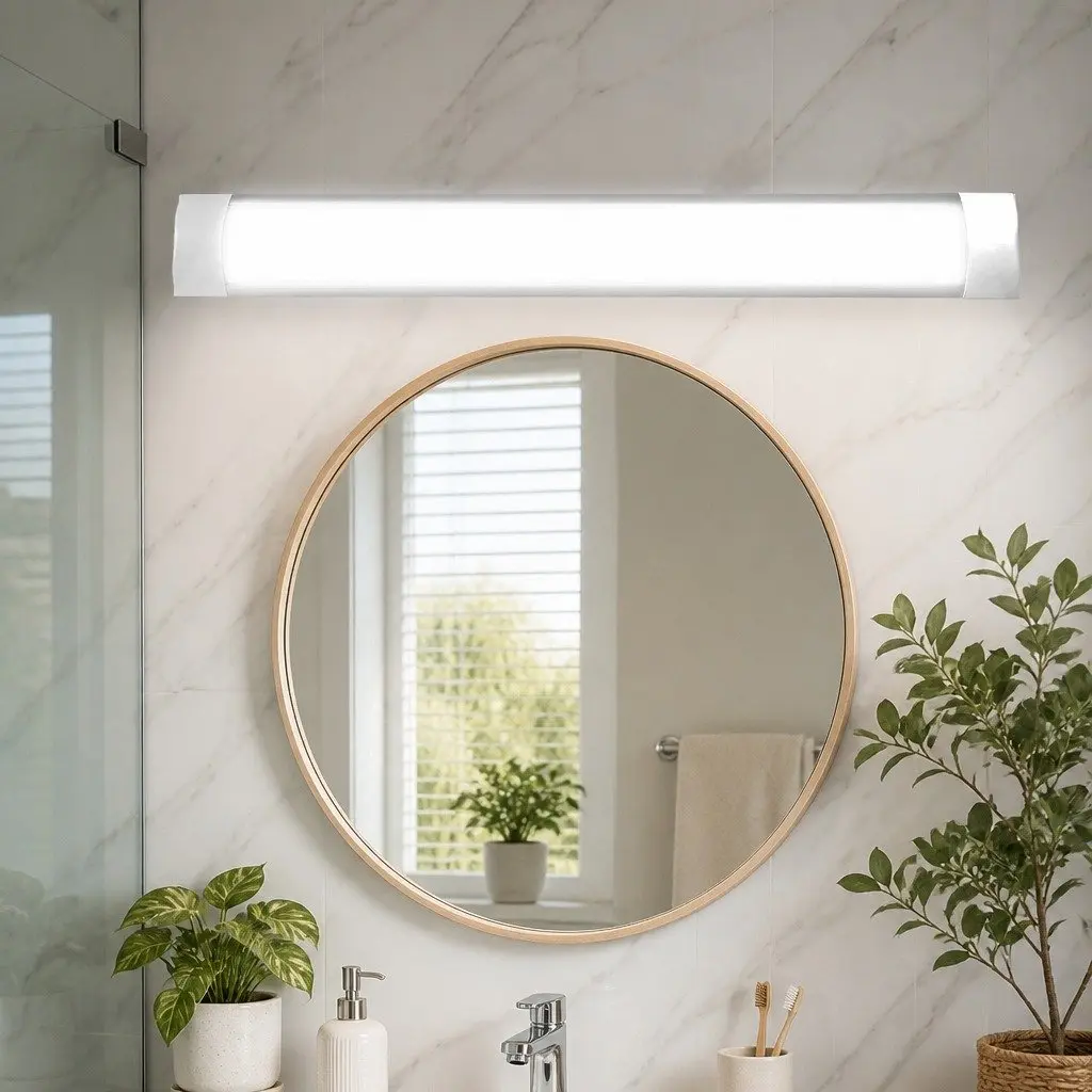 LED Slim Ceiling Batten 120cm Cool White 6500K 4800lm Energy Efficient Indoor