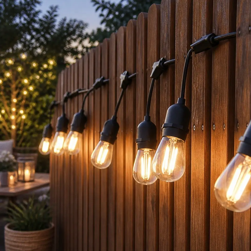 LED String Lights Warm White 30M Outdoor Festoon Waterproof IP44 Garden Patio