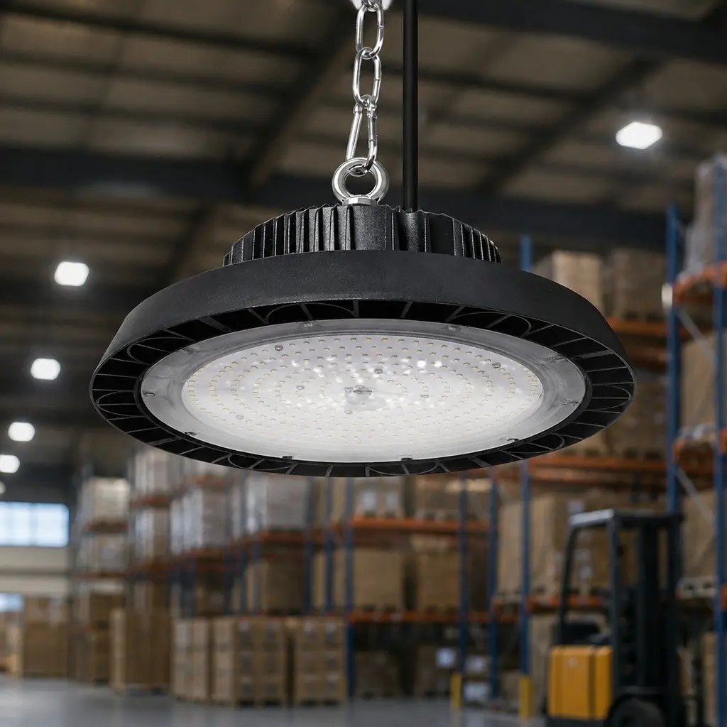 UFO LED High Bay Light 200W Warehouse Shop Lighting Fixture Bright Work Area