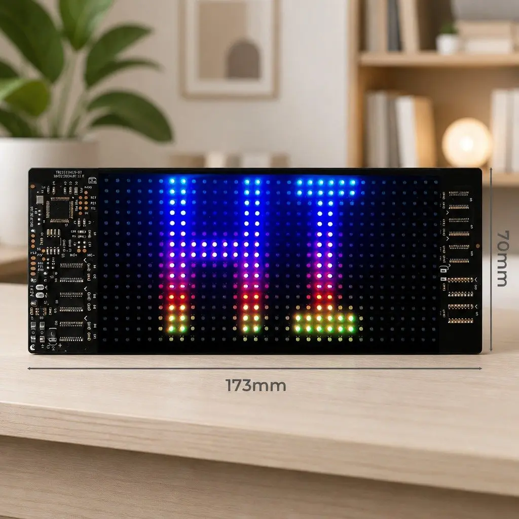 Programmable LED Matrix Panel Car Sign 5V USB Powered APP Control Customizable