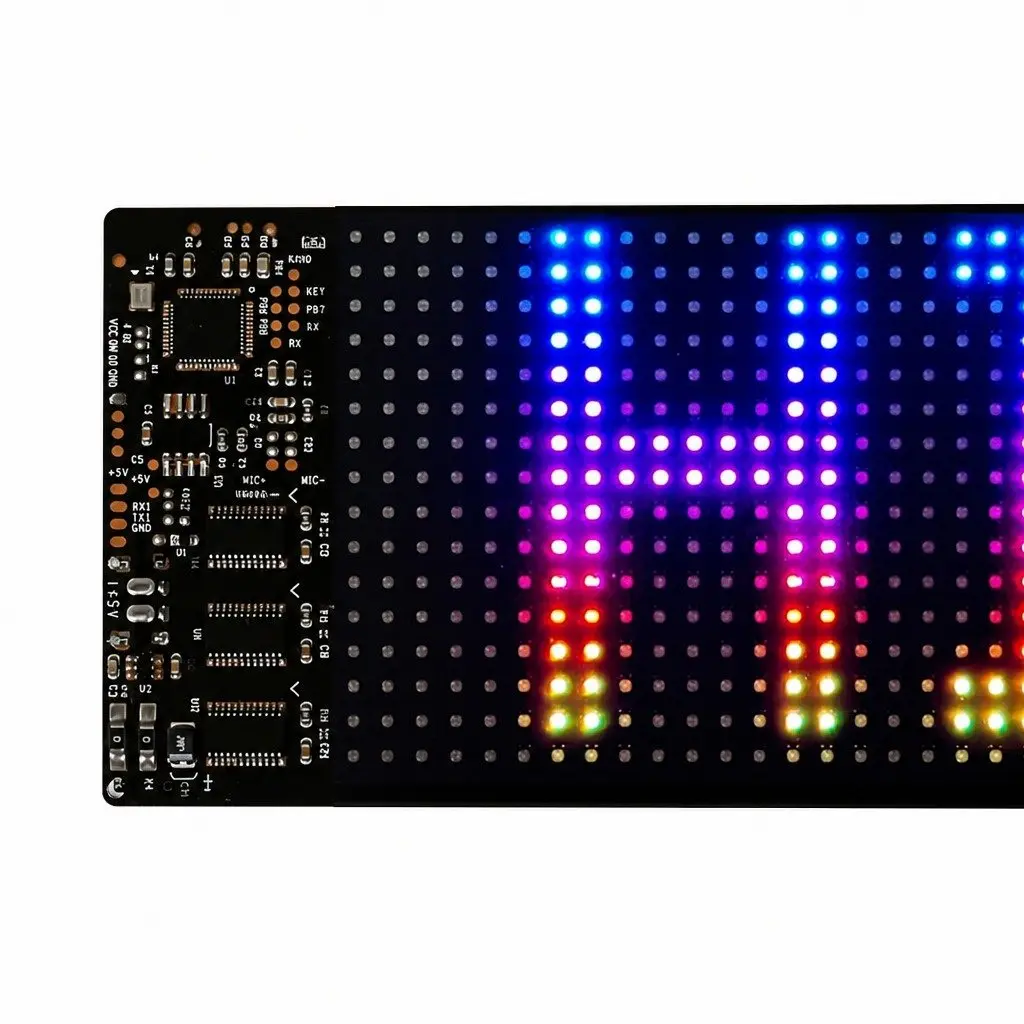 Programmable LED Matrix Panel Car Sign 5V USB Powered APP Control Customizable