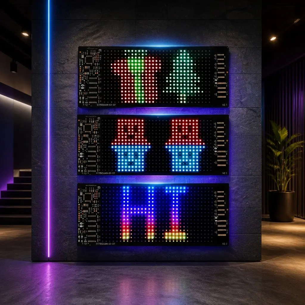 Programmable LED Matrix Panel Car Sign 5V USB Powered APP Control Customizable