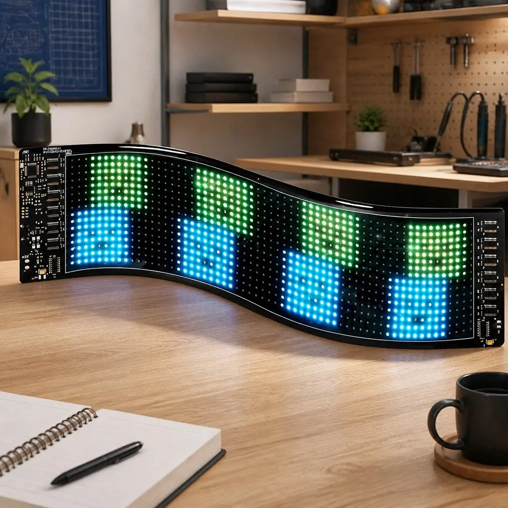 Programmable LED Matrix Panel Car Display Sign APP Control Bluetooth USB Powered