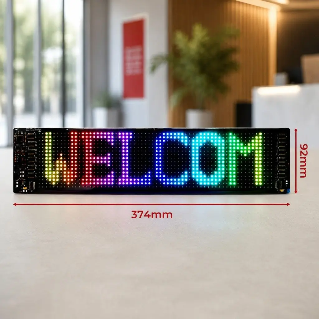 Programmable LED Matrix Panel Car Display Sign APP Control Bluetooth USB Powered