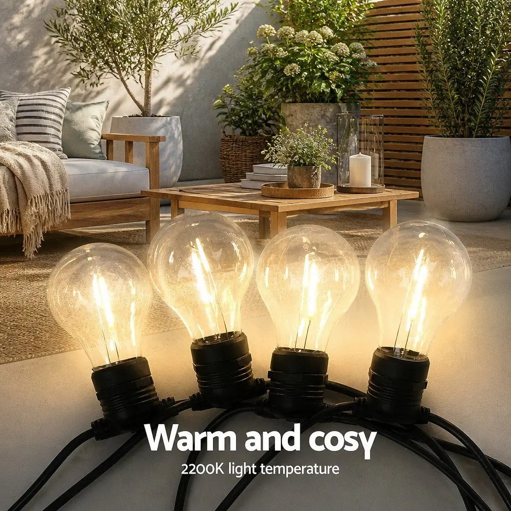 59m Festoon String Lights Outdoor Wedding Garden Party Christmas Decorations