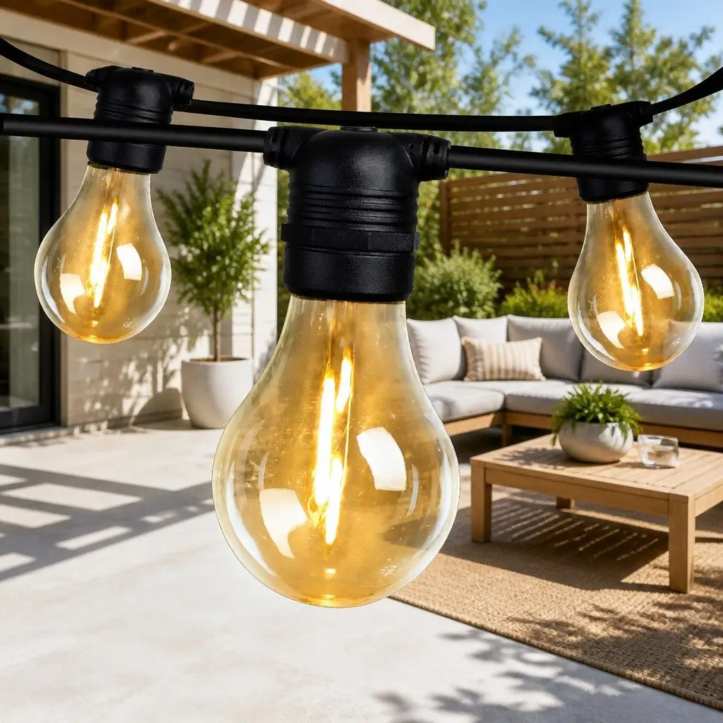 59m Festoon String Lights Outdoor Wedding Garden Party Christmas Decorations
