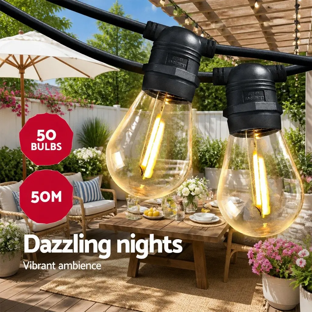 50m Festoon String Lights