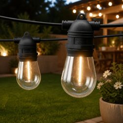 Compact and Bright: 91m Festoon Lights with 100 Bulbs