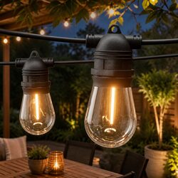 Compact 73m Festoon Lights with 80 Bulbs - Bright and Efficient