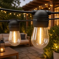 Solar Festoon Lights 95m Outdoor LED String Light Warm White Christmas Party
