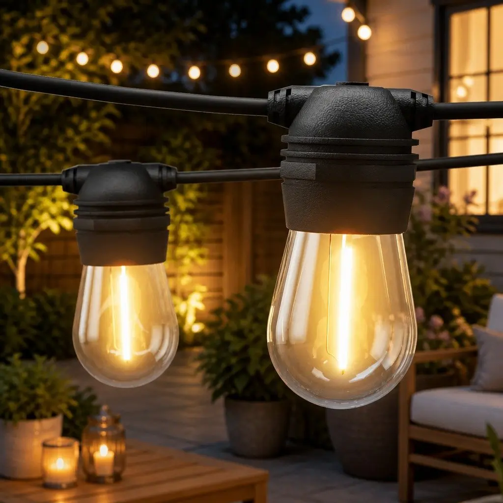 32m Solar Festoon Lights