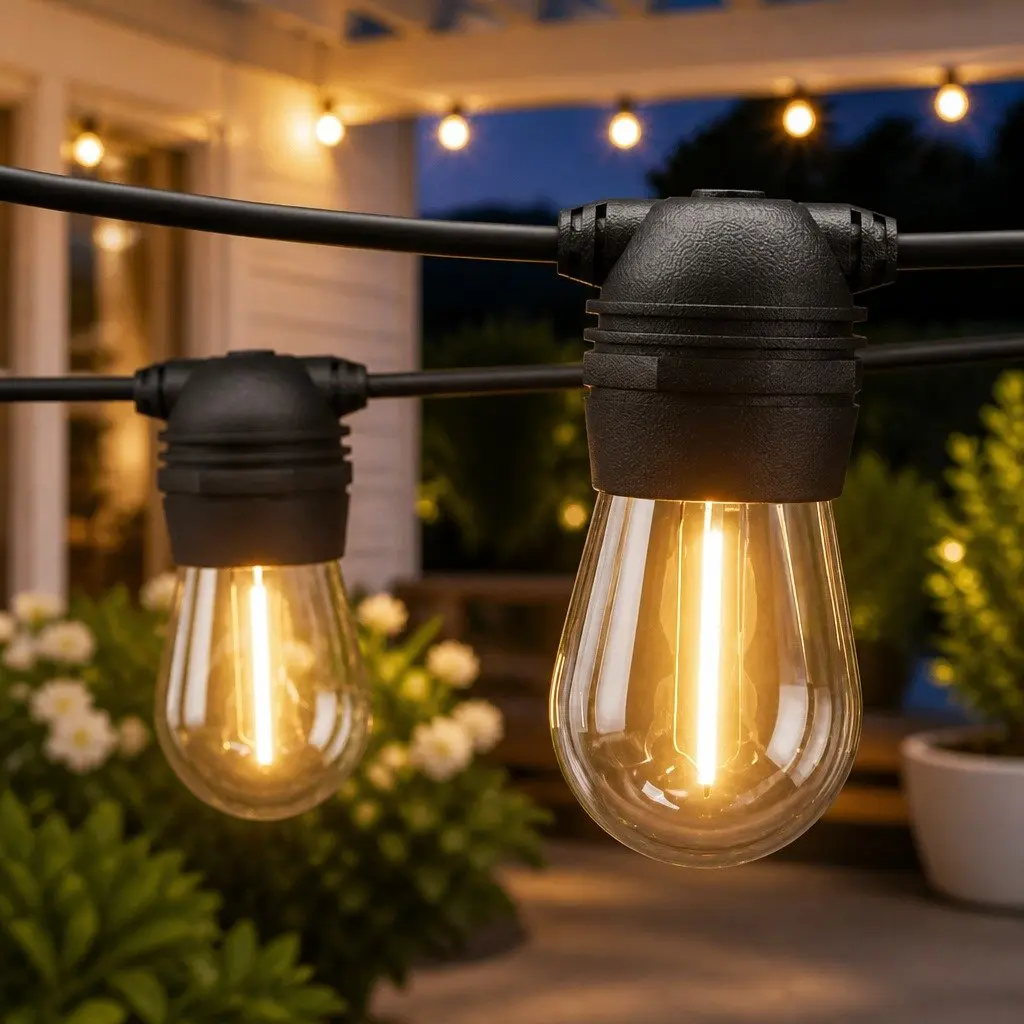 59m Solar Festoon String Lights for Quick Setup and Use