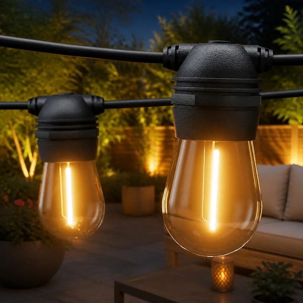 59m Solar Festoon String Lights for Quick Setup and Use