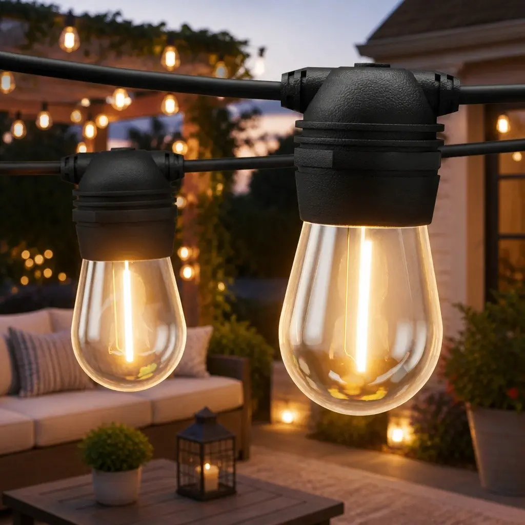 59m Solar Festoon String Lights for Quick Setup and Use