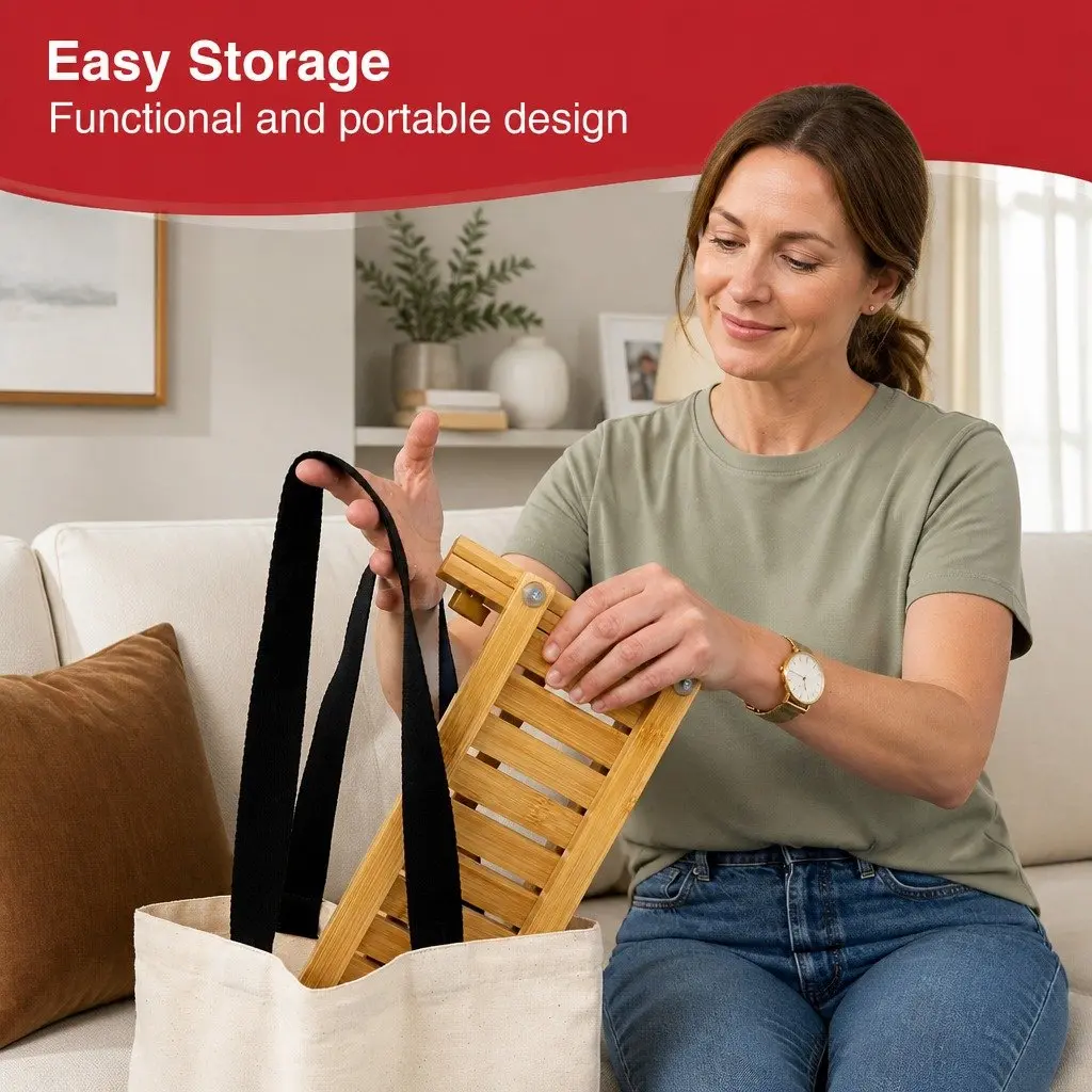 Bamboo Baby Bottle Drying Rack Compact Lightweight Organizer for Kitchen Counter