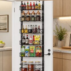 Concise 6 Tier Over Door Pantry Storage Solution