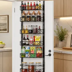 Concise 6 Tier Over Door Pantry Storage Solution