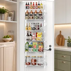 Efficient Over Door Pantry Organiser - Six Baskets Included
