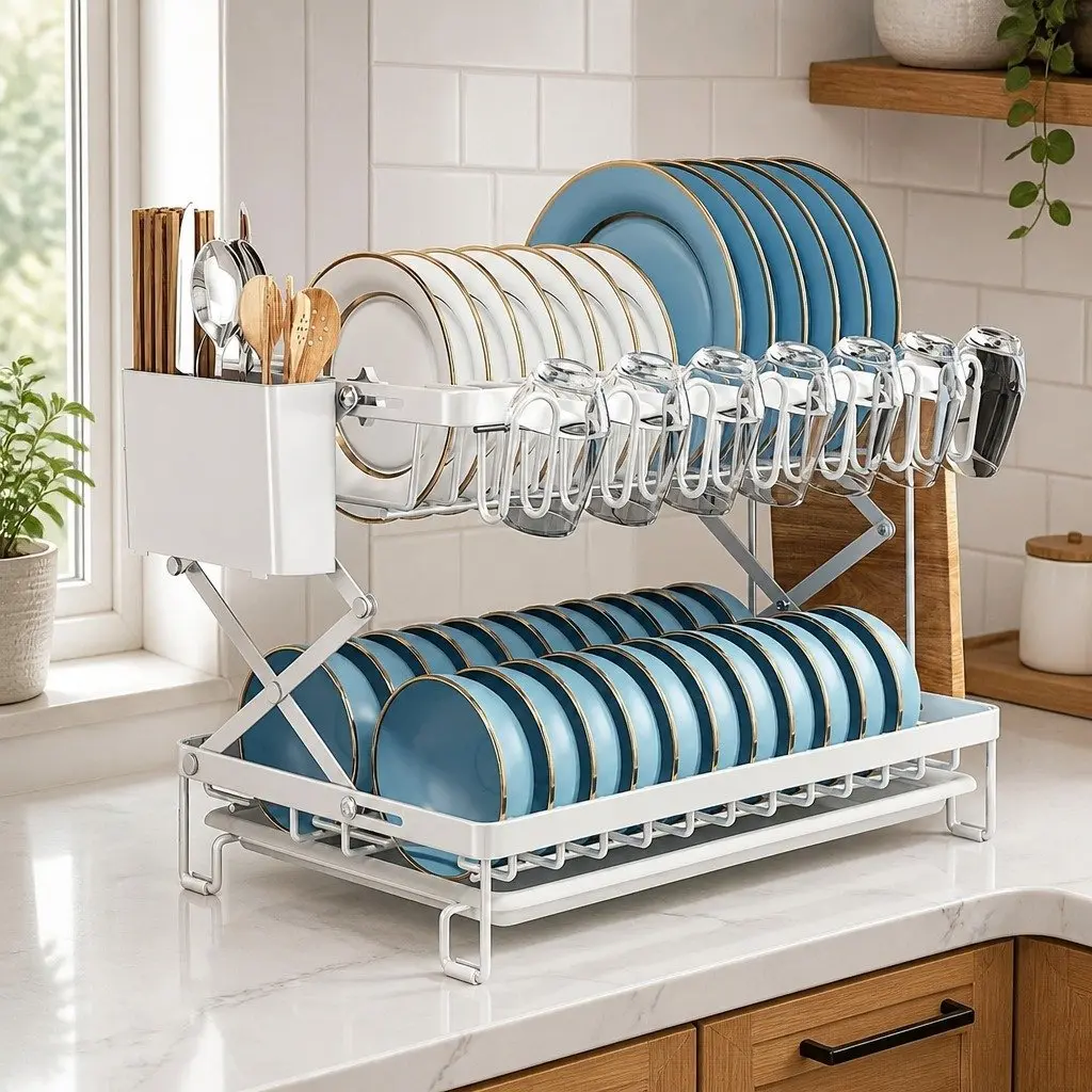 2-Tier Dish Drying Rack