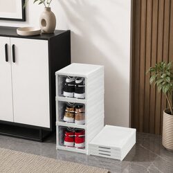 Compact and Sturdy 3-Tier Shoe Storage Box