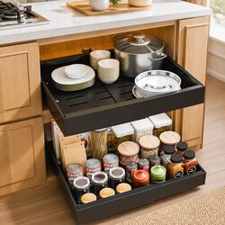 Efficient Pull-Out Cabinet Organizer 2 Pack for Your Home