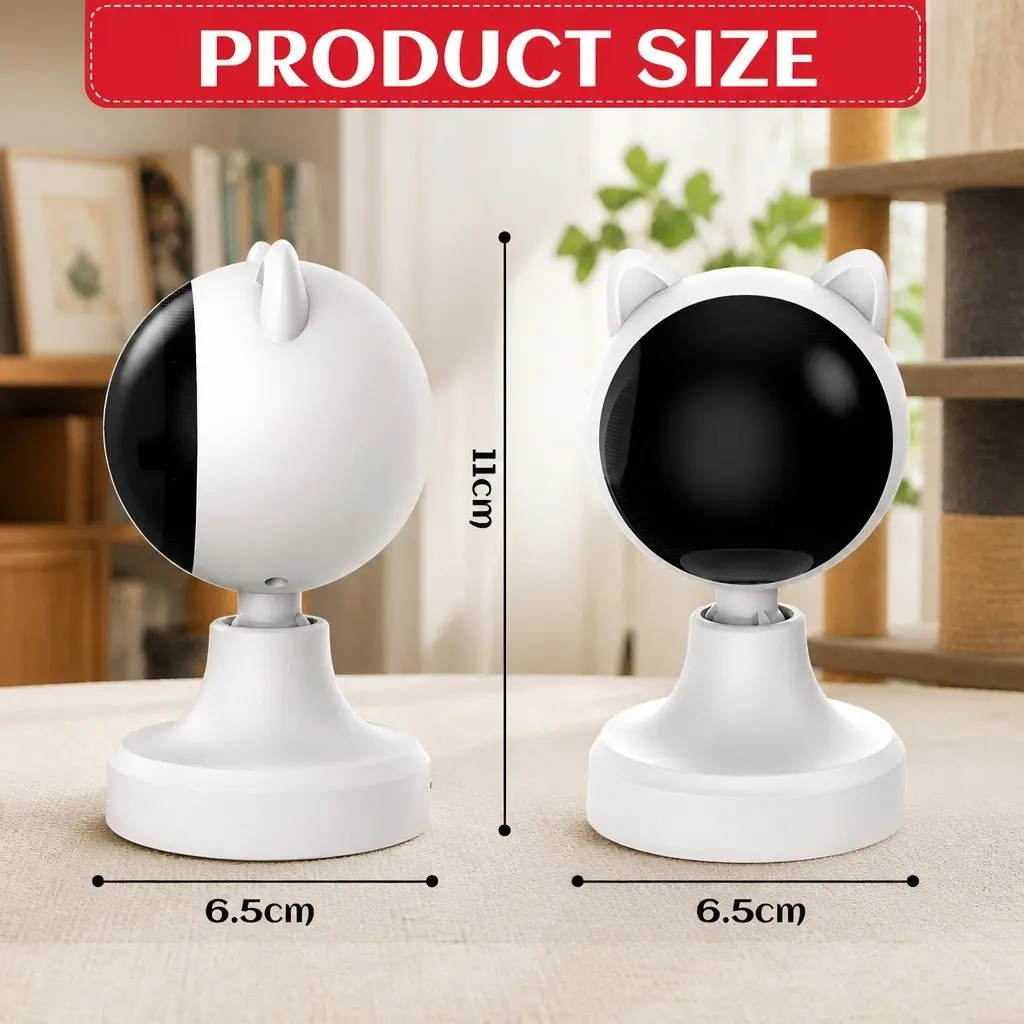 USB Rechargeable Cat Laser Toy Adjustable Angle 2 Speed Settings Interactive Automatic Play