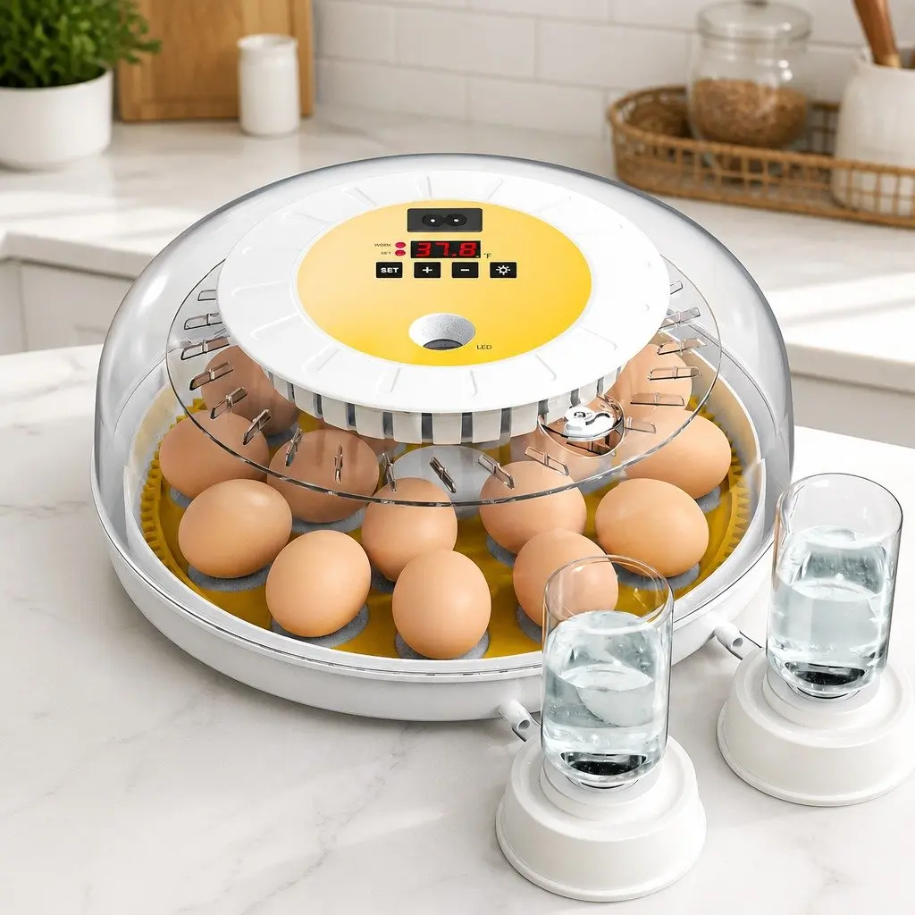 18 Egg Incubator with LED Monitoring