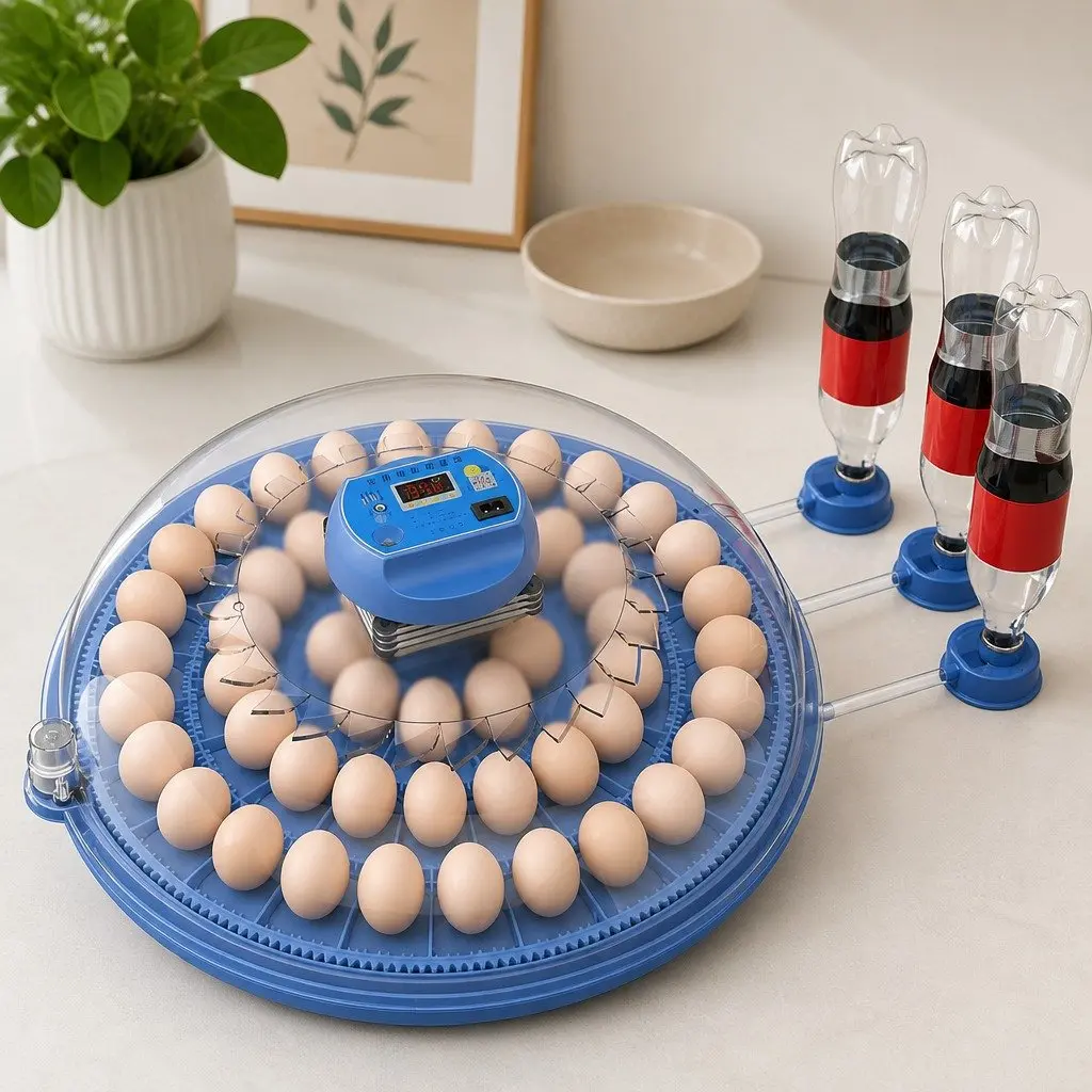 52 Egg Incubator Digital Control Humidity Temperature Automatic Turning LED Display