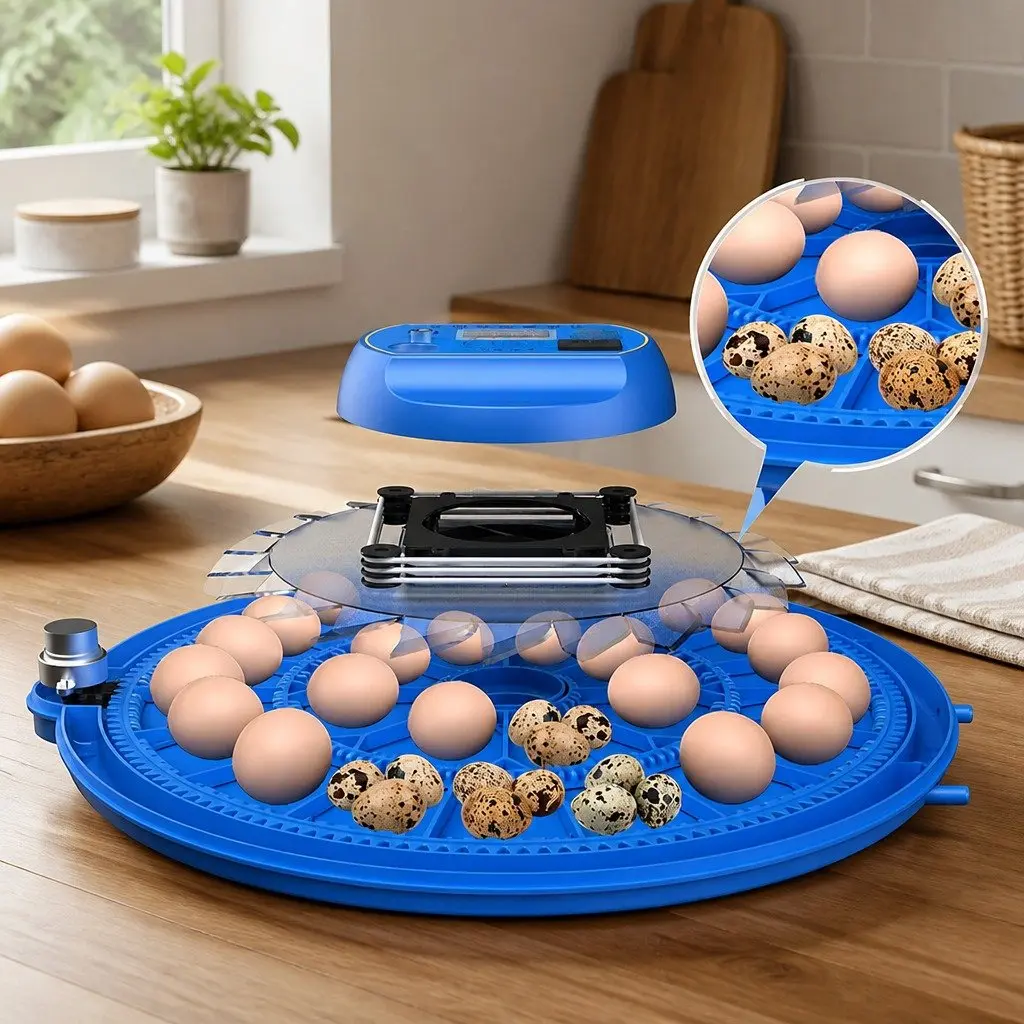 52 Egg Incubator Digital Control Humidity Temperature Automatic Turning LED Display