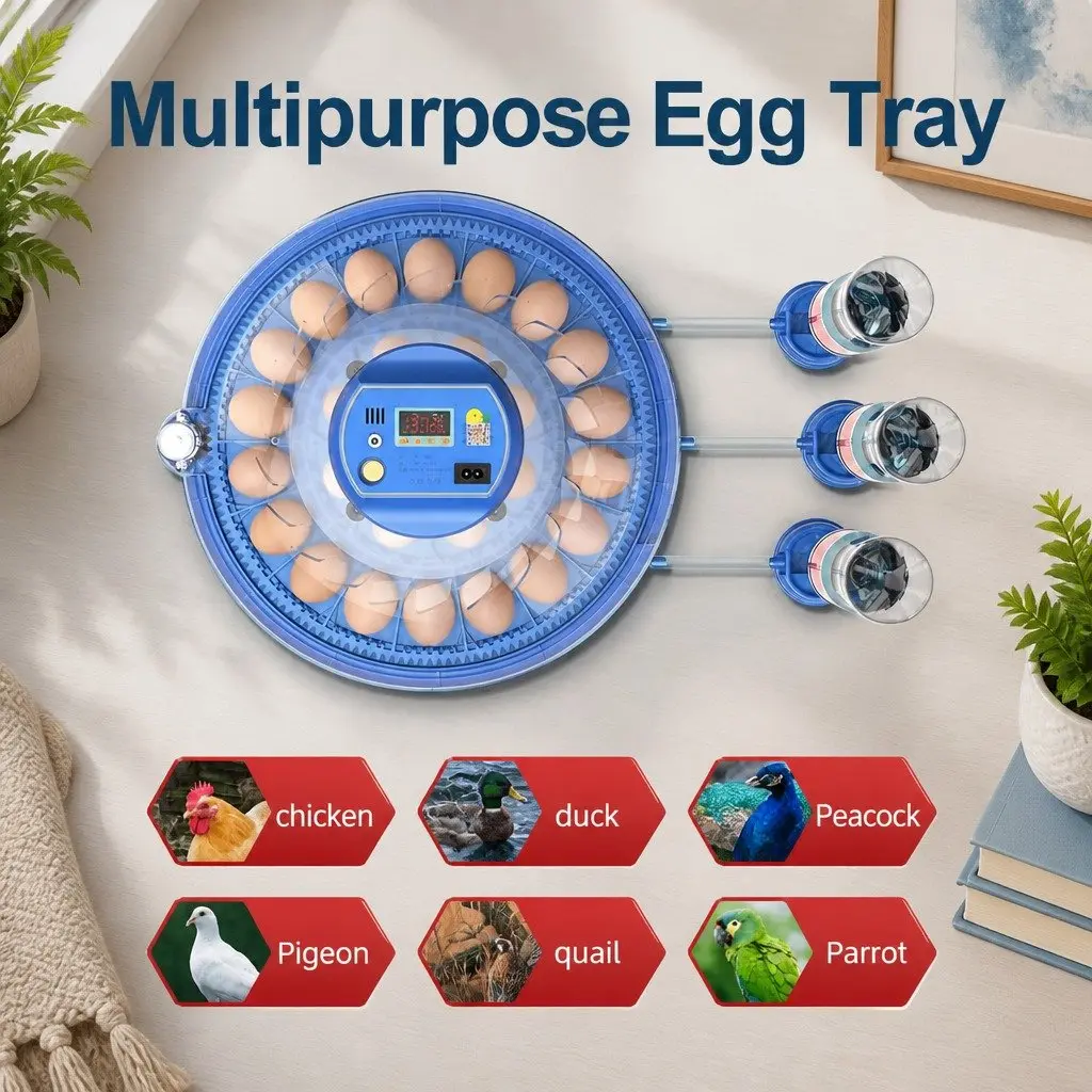 52 Egg Incubator Digital Control Humidity Temperature Automatic Turning LED Display