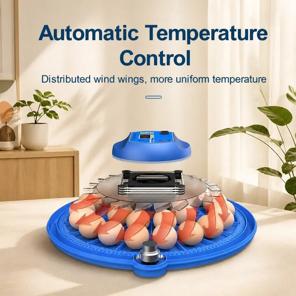 52 Egg Incubator Digital Control Humidity Temperature Automatic Turning LED Display