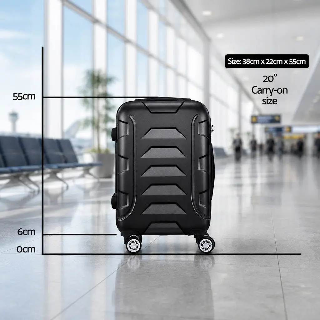 20 Inch Black Suitcase