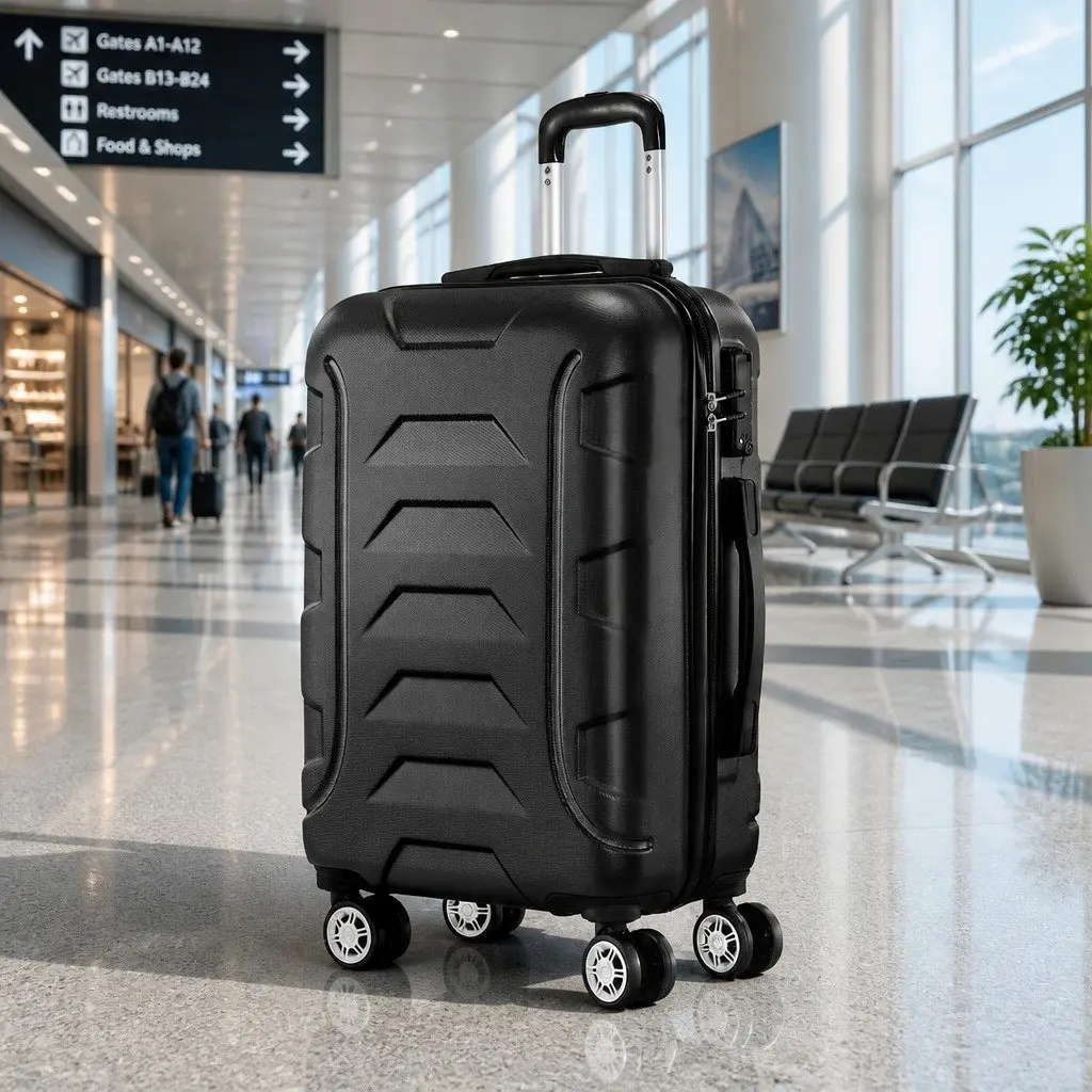 20 Inch Black Suitcase