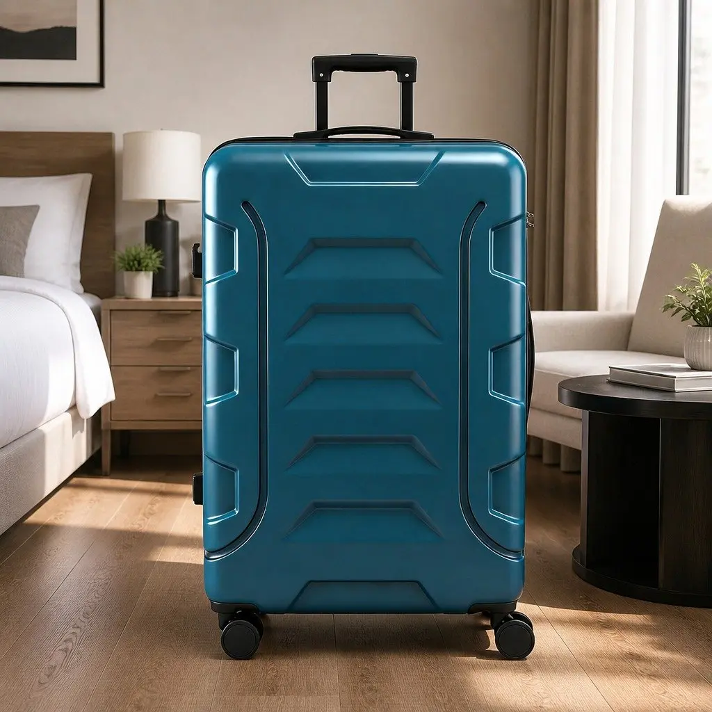 28 Inch Luggage Suitcase Teal Hard Case Lightweight Trolley with TSA Lock