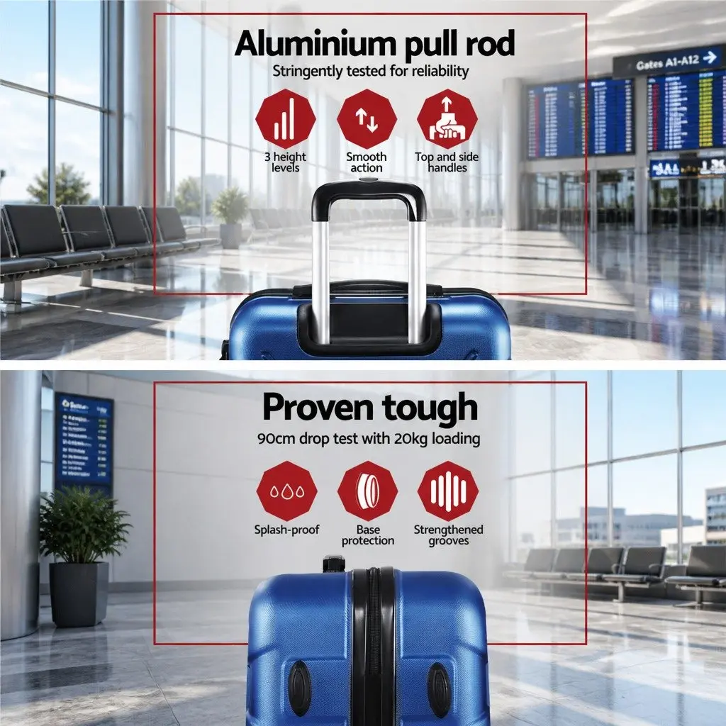 Luggage Set 20" 28" Hard Shell Suitcase TSA Lock Spinner Carry On Travel Case