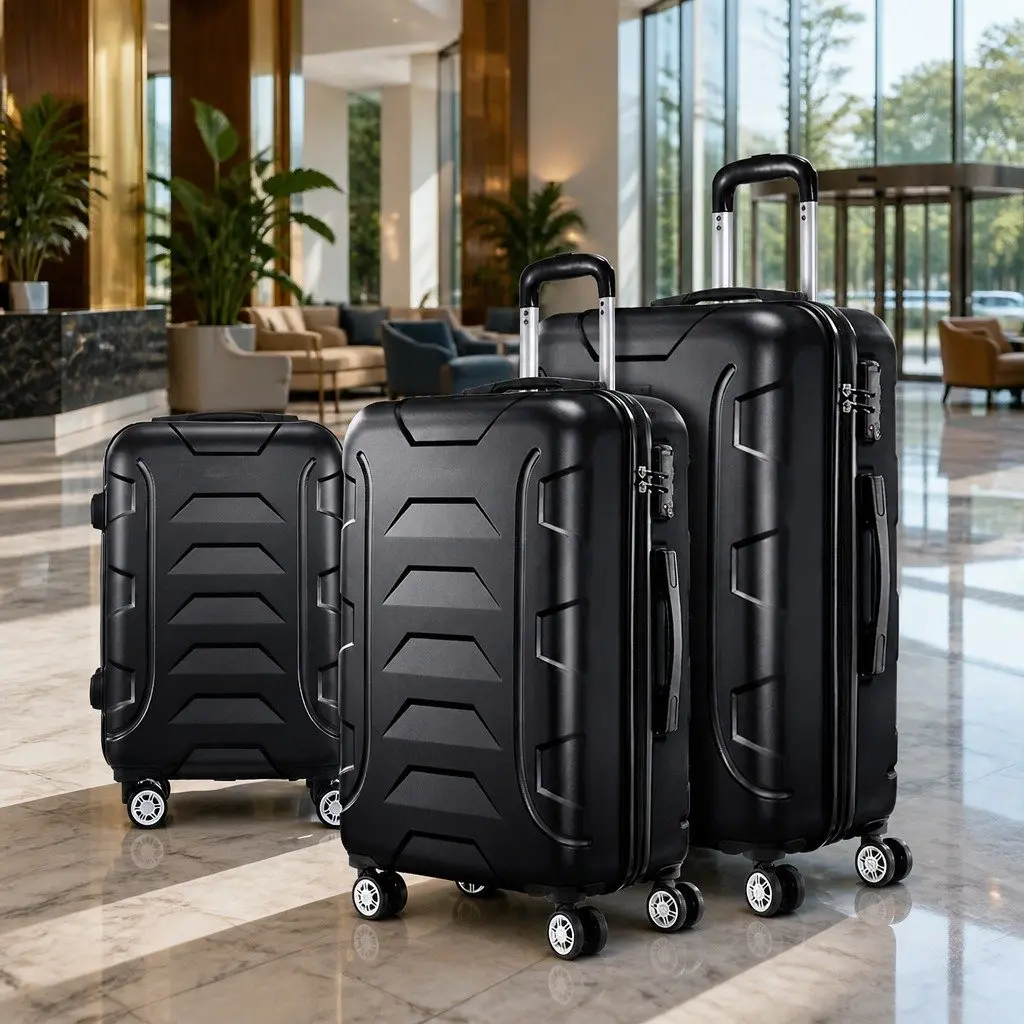 3-Piece Hard Shell Luggage Set for Easy Travel