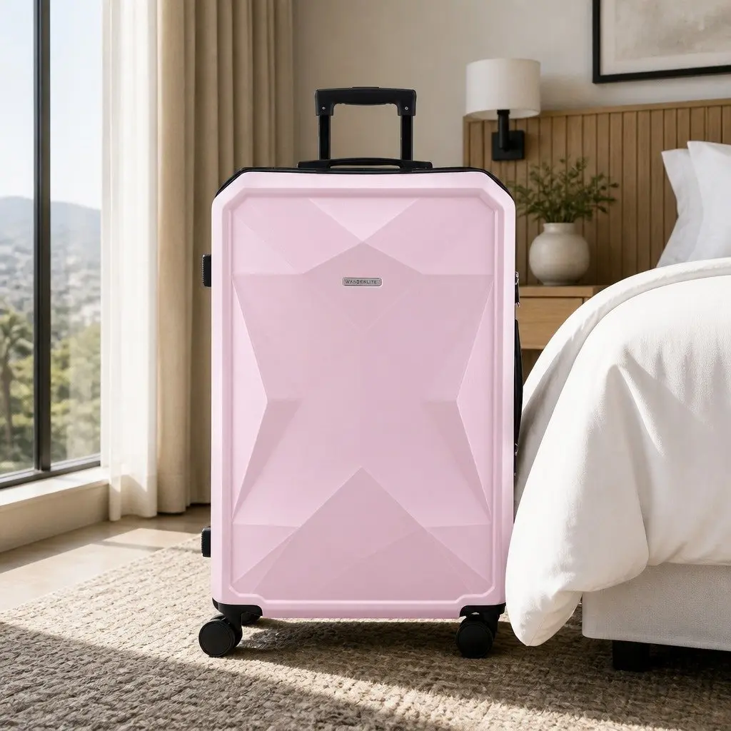 28 Inch Luggage Suitcase Pink Hardshell Lightweight Travel Case with TSA Lock