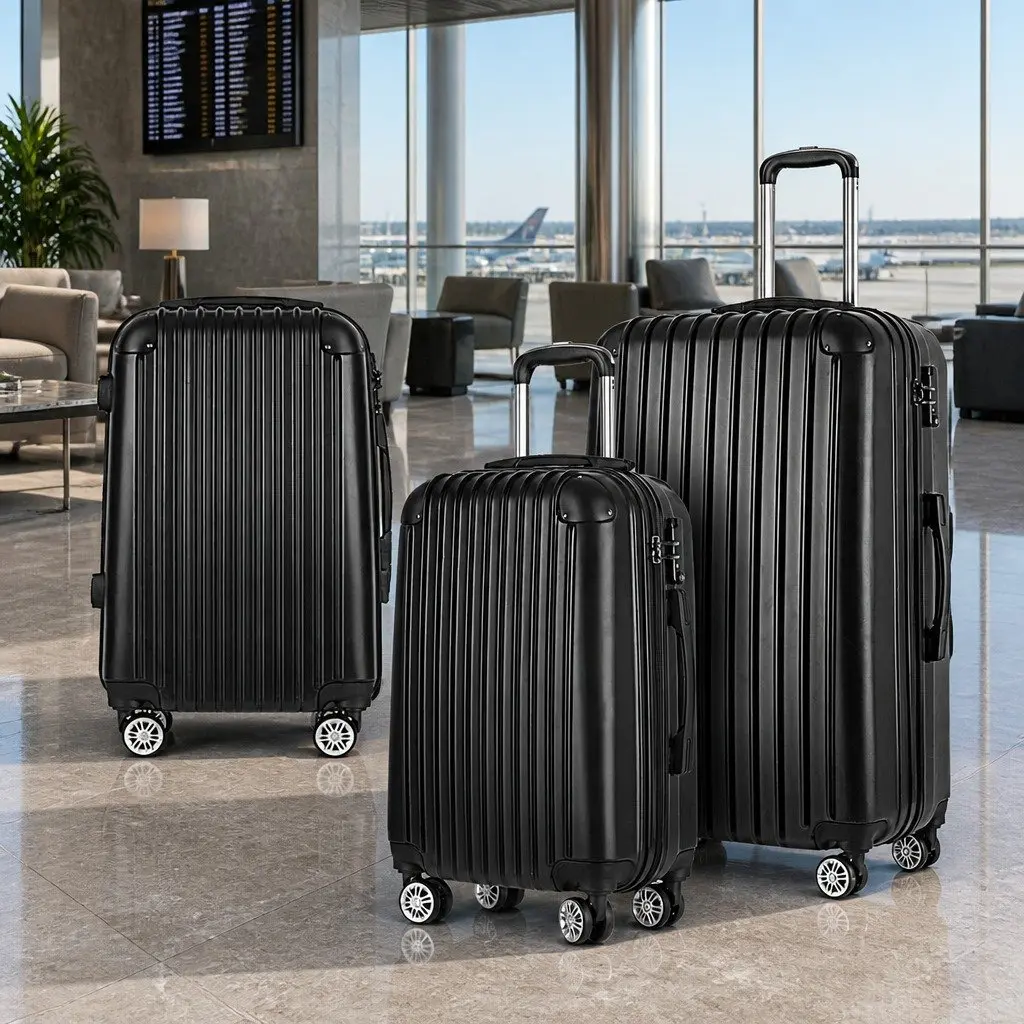 3 Piece Hard Shell Luggage Set for Travelers
