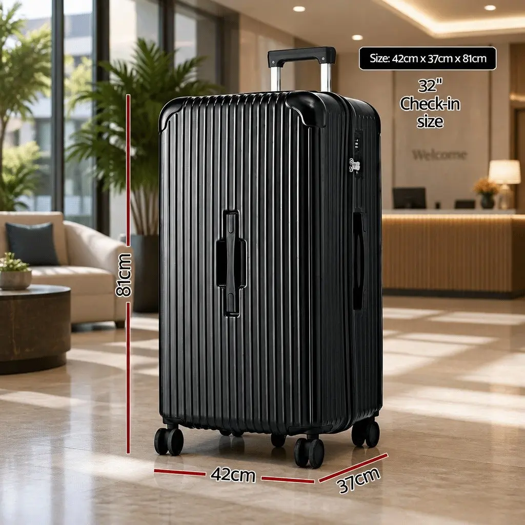 32" Luggage Suitcase with Charging Options