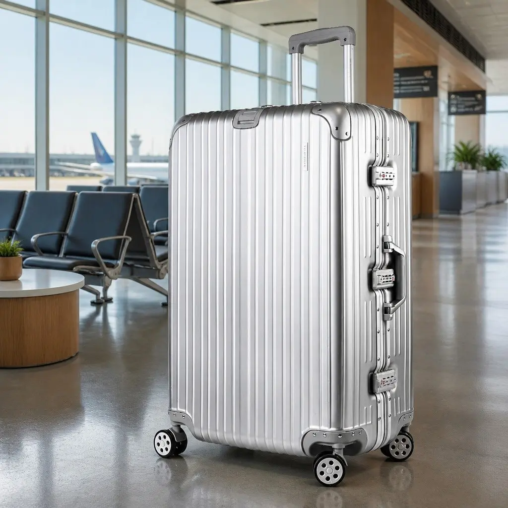 28 Inch Silver Luggage Suitcase