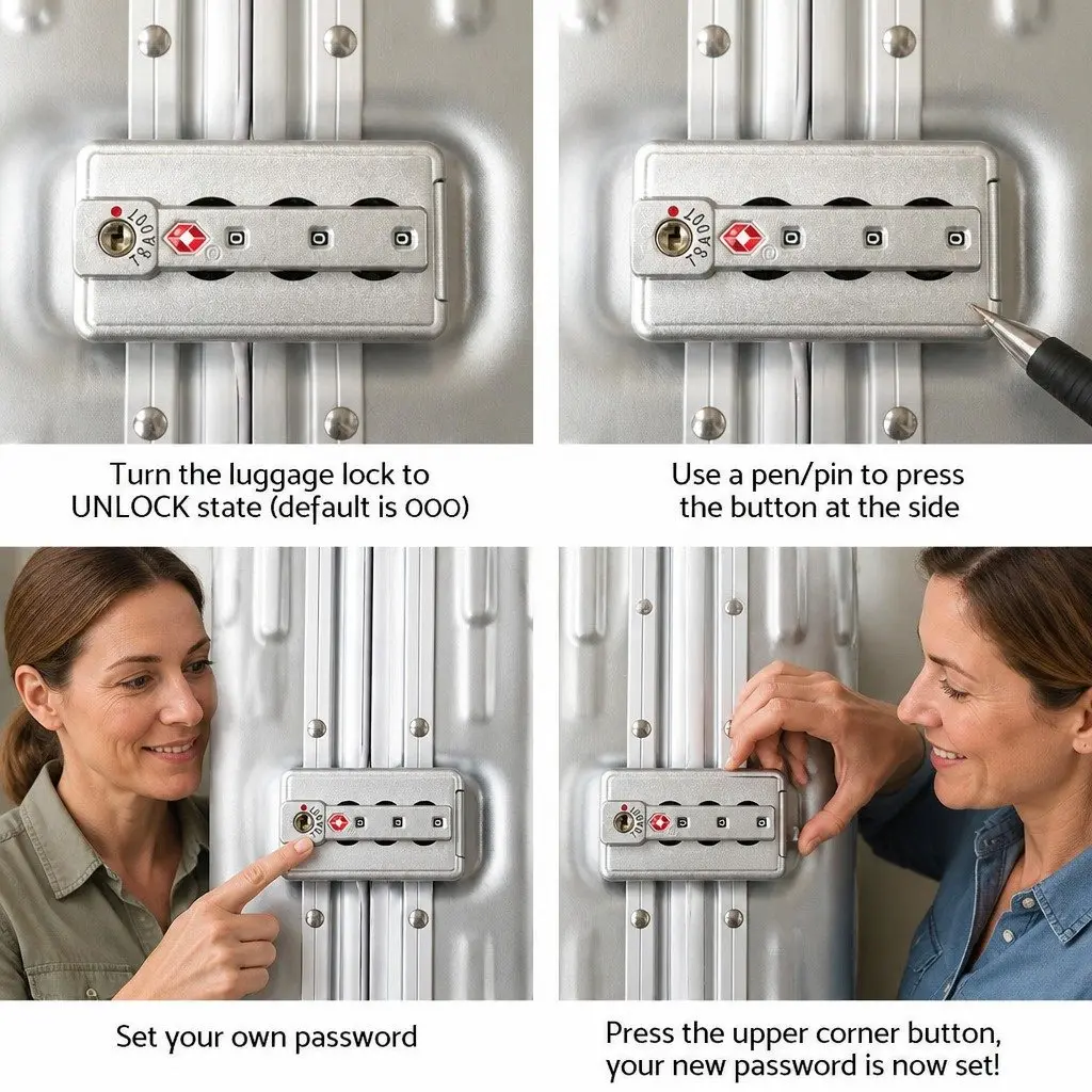 28 Inch Silver Luggage Suitcase