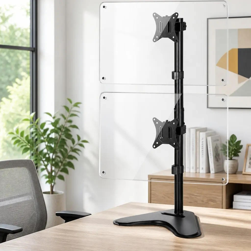 Adjustable Dual Monitor Arm Stand