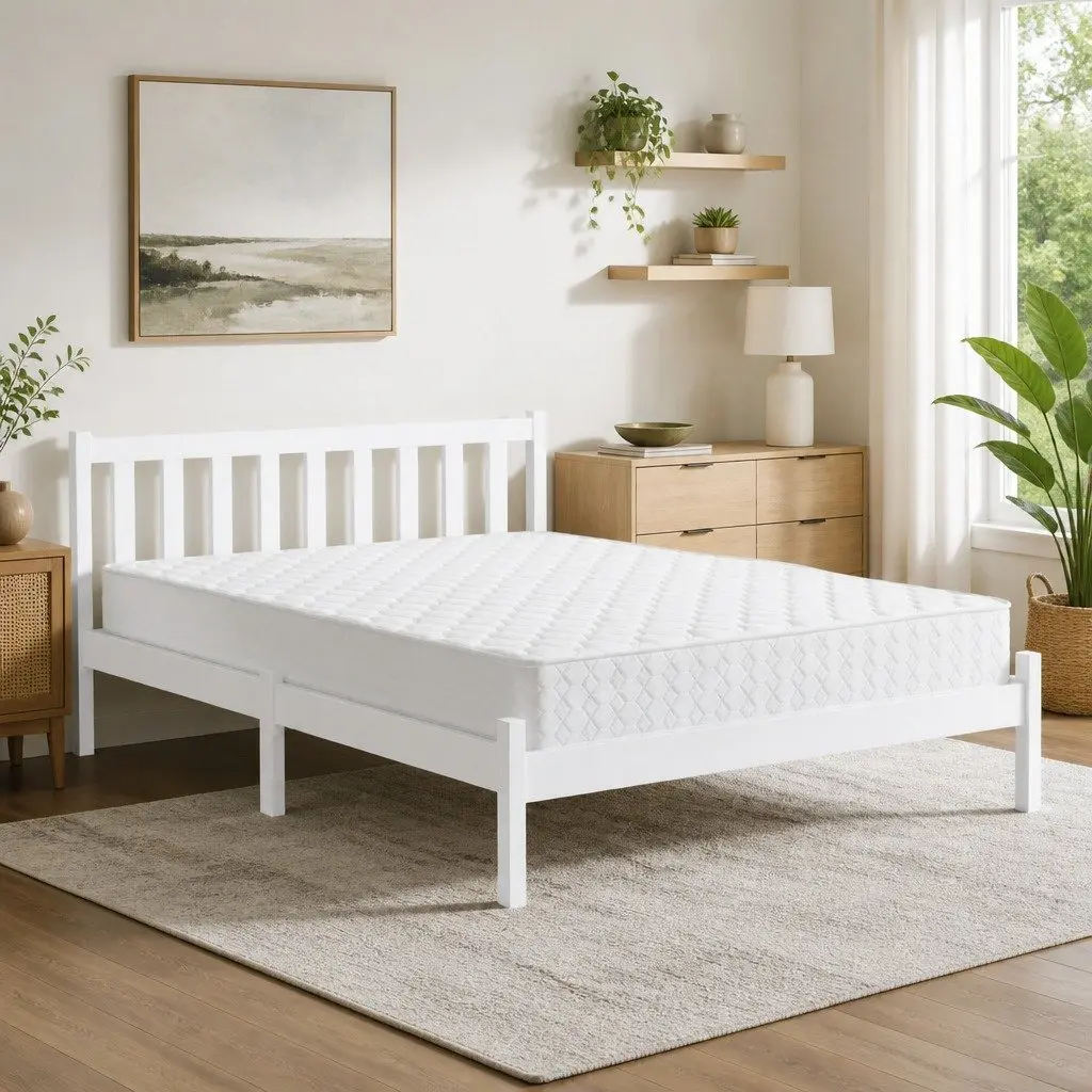 Double Bed Frame and Mattress Combination