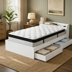 Single Mattress with Bed Frame: Comfortable and Durable