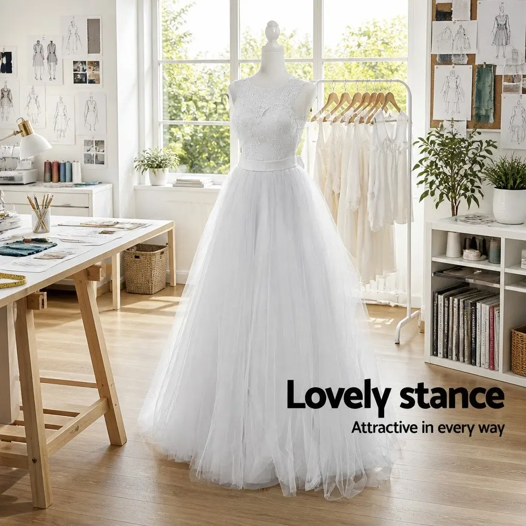 Dressmaking Mannequin White 170cm Adjustable Height Pinnable Canvas Torso